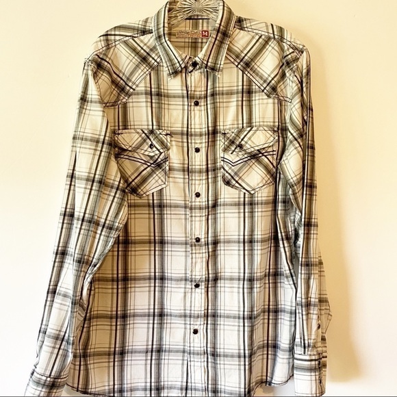 SOVEREIGN Code Button up Long Sleeves Medium - Picture 2 of 6